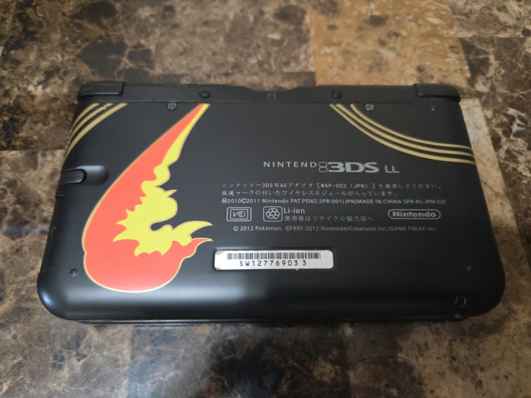 Nintendo 3DS XL Pokemon Charizard Edition Handheld System - Black