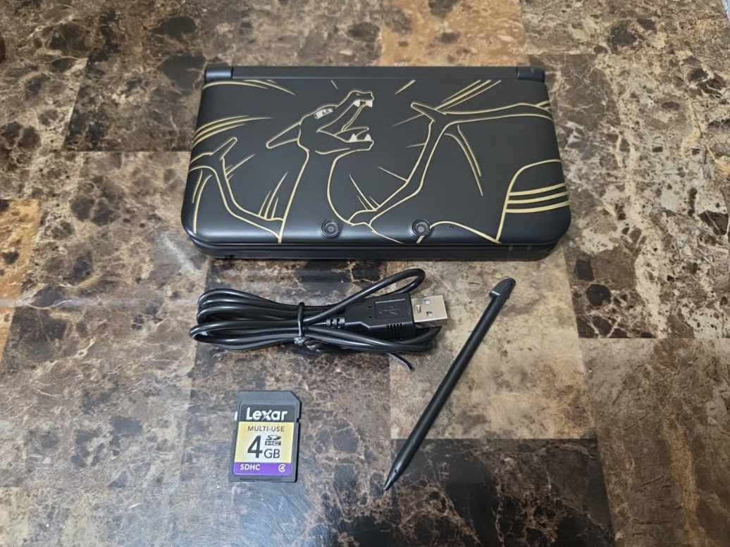 Nintendo 3DS XL Pokemon Charizard Edition Handheld System - Black