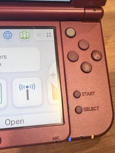 Nintendo New 3DS XL Handheld Console Red Top IPS - Tested Working CLEAN COND.