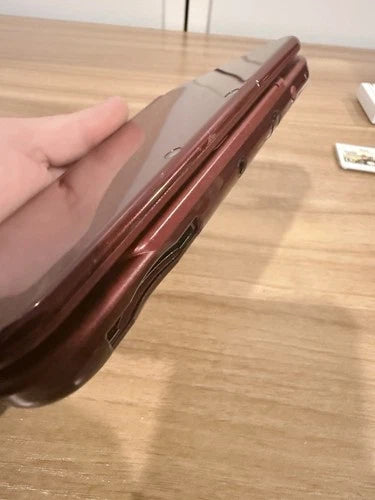 Nintendo New 3DS XL Handheld Console Red Top IPS - Tested Working CLEAN COND.