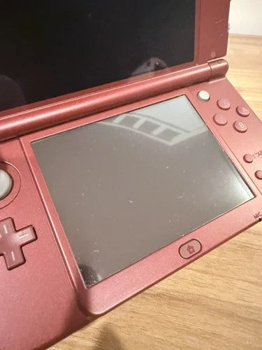 Nintendo New 3DS XL Handheld Console Red Top IPS - Tested Working CLEAN COND.