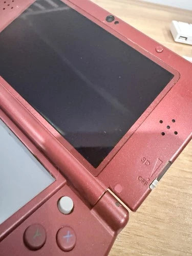 Nintendo New 3DS XL Handheld Console Red Top IPS - Tested Working CLEAN COND.